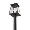 Z-Lite Broughton Outdoor Post Mounted Fixture, 2-Light, 10.25 In.W x 113.25 In.H, Black/Clear Beveled 521PHMR-519P-BK - alternate 3